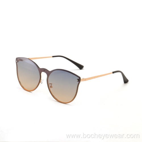 Wholesale Fashion Women one piece lens Frames UV 400 Shades Sun Glasses Sunglasses 2021